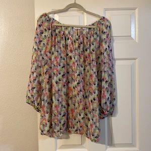 Beautiful Liz Claiborne Woman 2x summer weight blouse.